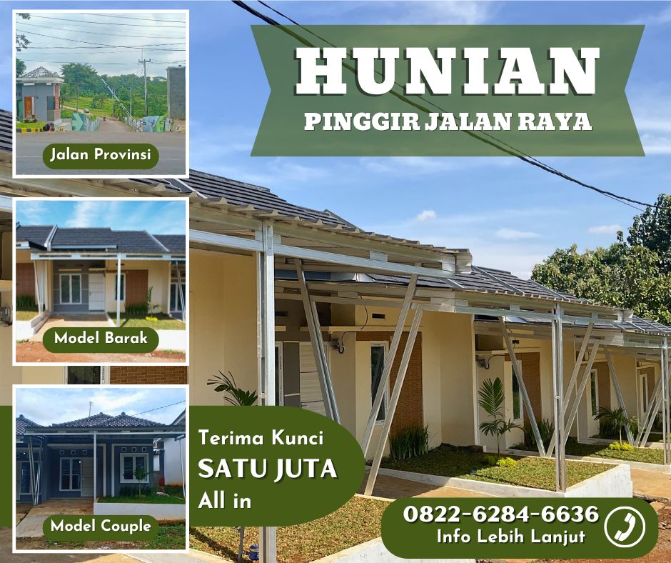 Perumahan Ciawigebang Kuningan, Uang Muka Sampai Terima Kunci 1 Juta All in